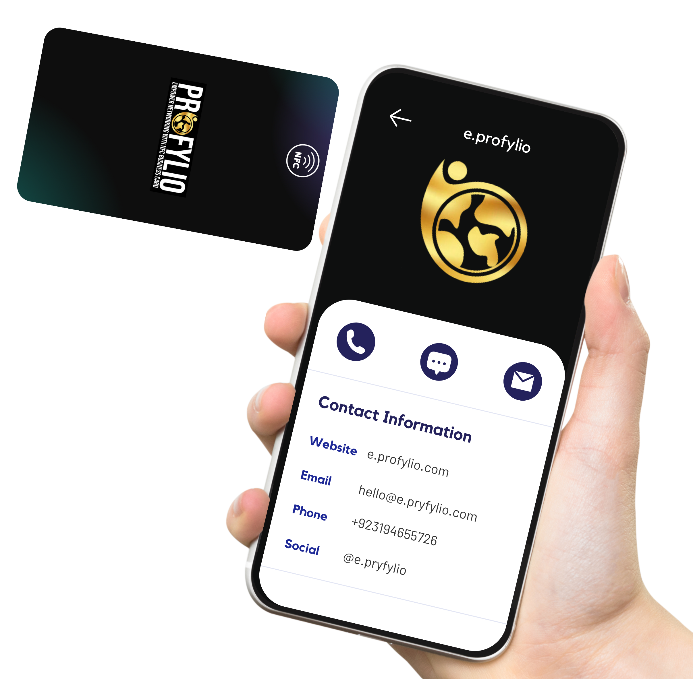 NFC Digital Business Card with Profile