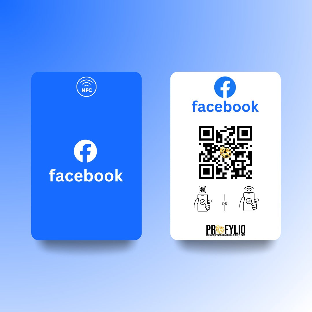 Facebook NFC Card with QR Code