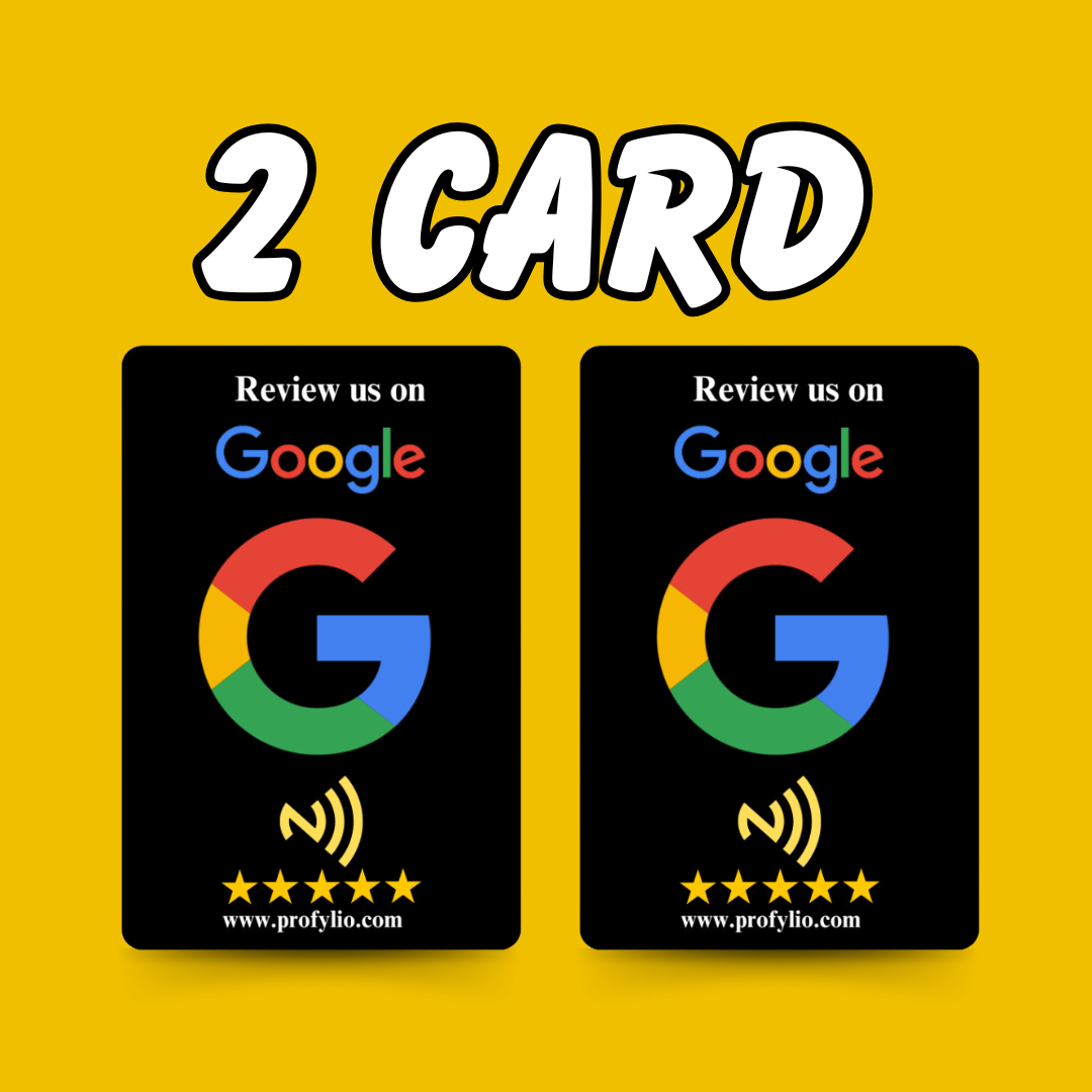 NFC Google Review Card Pack of 2