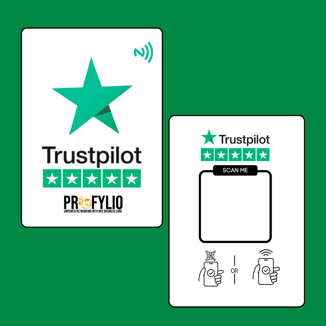 Trust Pilot Review NFC + QR Card